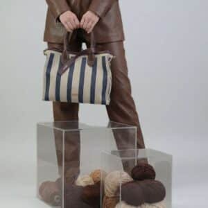 Bolso tote de punto