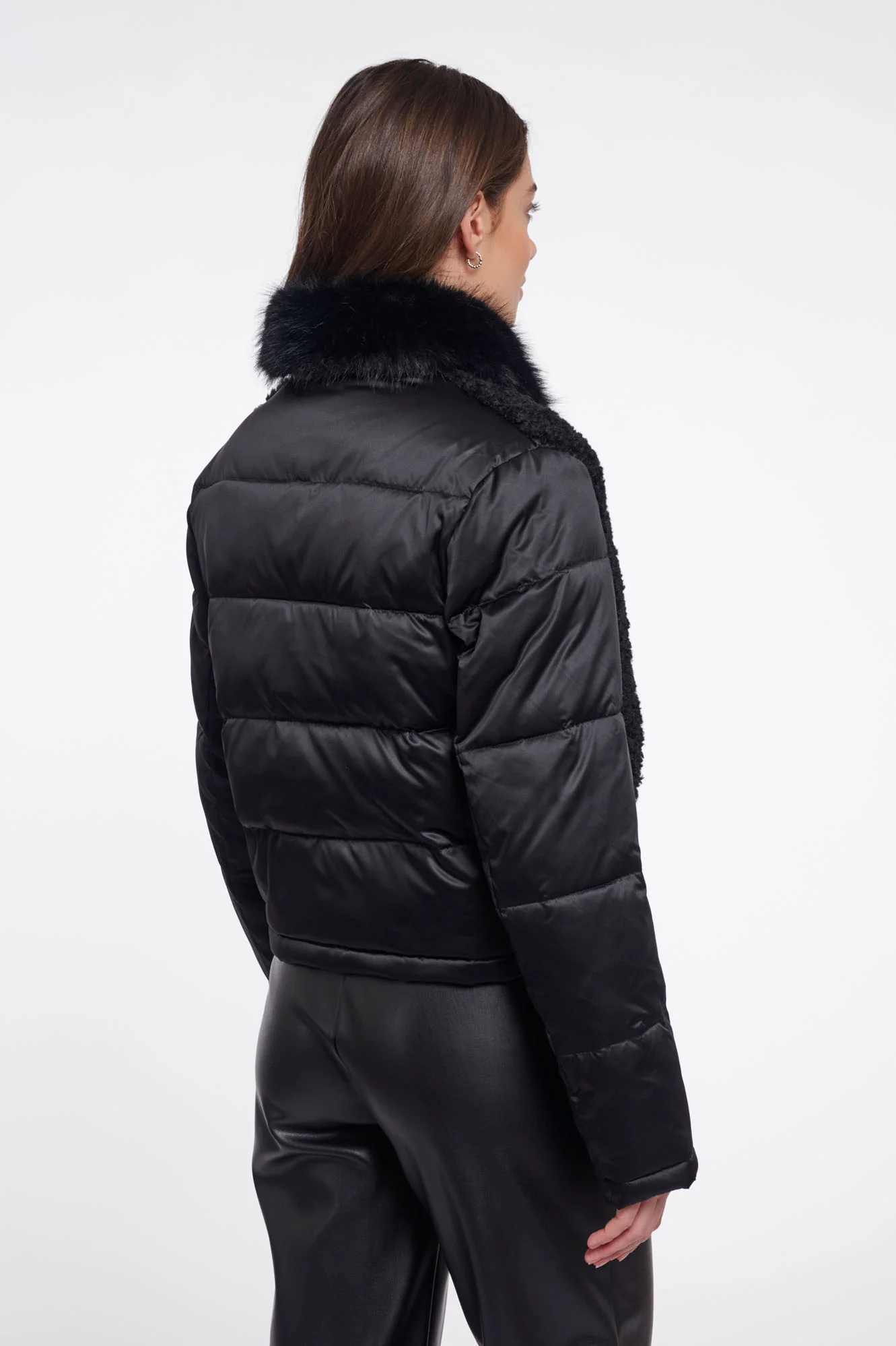 Chaqueta Bimateria con Contraste - Imagen 3