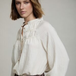 Blusa Fluida con Frunces