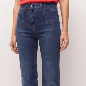 Pantalón Denim con Bolsillos de Vivo