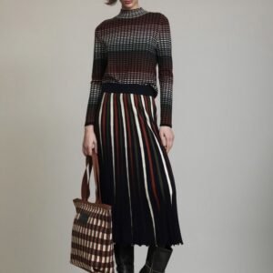Falda Midi de Canalé Vanisé