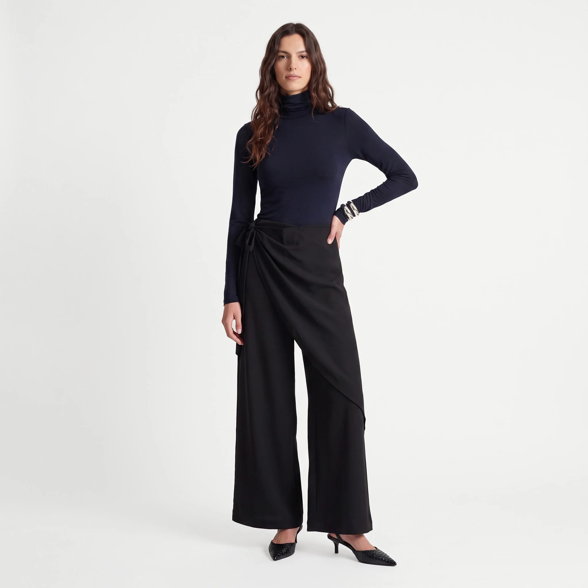 Pantalón de Vestir con Caída Fluida