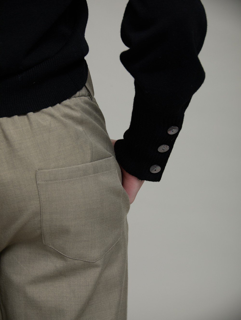 Pantalón de Vestir con Hebilla en Cintura - Imagen 3