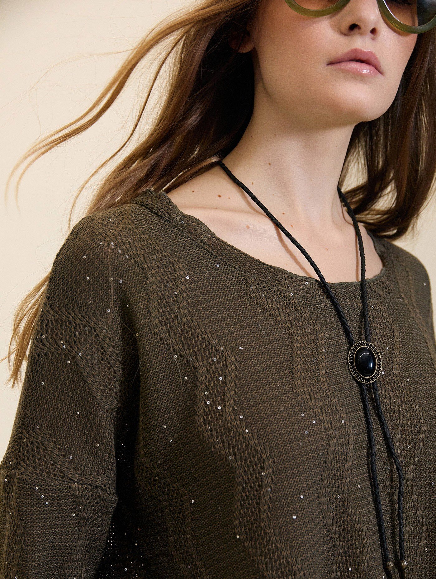 Jersey de Punto Zigzag con Lentejuelas - Imagen 2