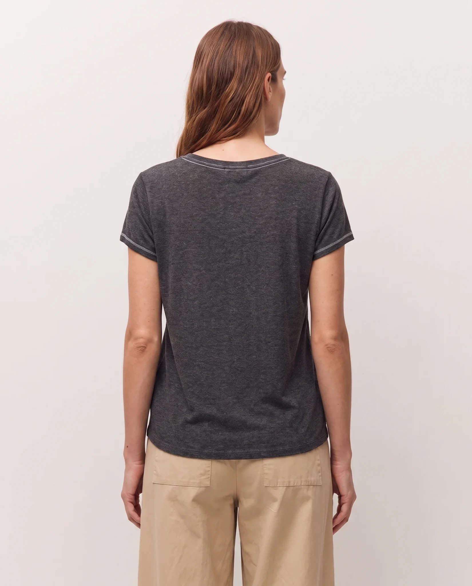 Camiseta con Costuras a Contraste - Imagen 2