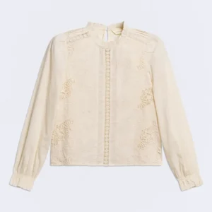 Camisa Celestina de Estilo Romántico