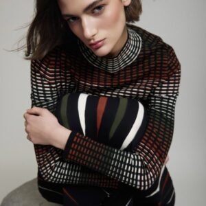Jersey de Punto con Diseño Intarsia