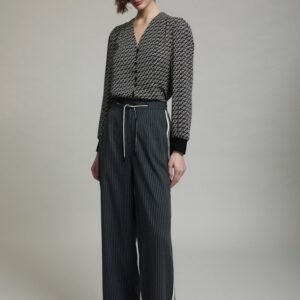 Pantalón a Rayas con Cinta Lateral