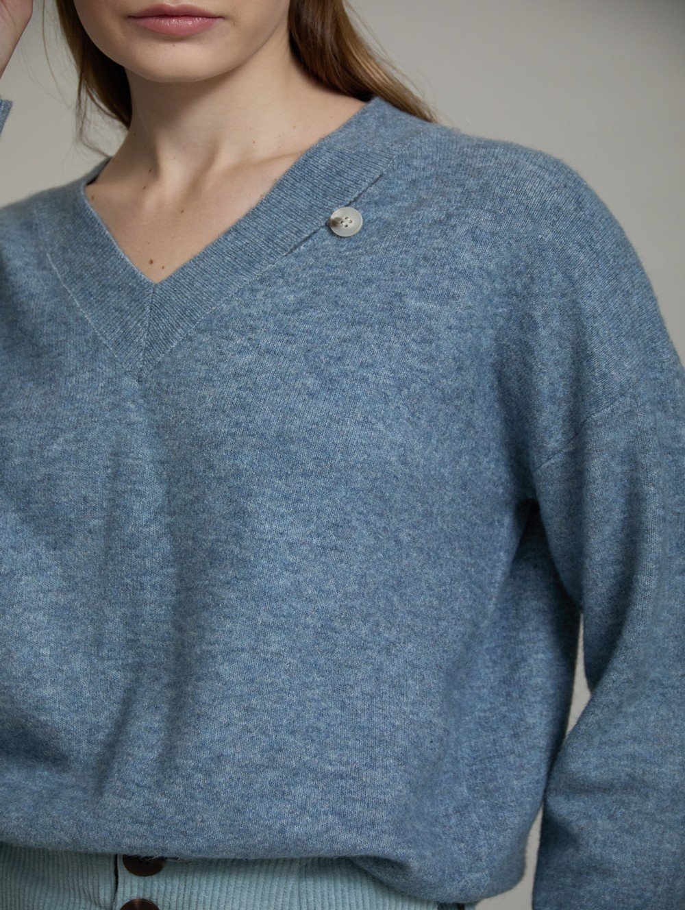 Jersey de Punto con Coderas Efecto Piel - Imagen 2
