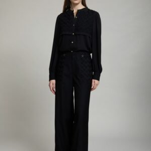 Pantalón con Detalle Trenzado