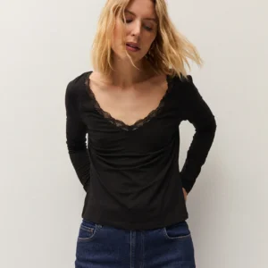 Camiseta Básica con Puntilla de System Action – foto 1